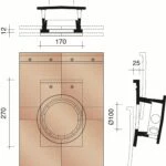 KORAMIC -Plate 301 -Kit Tuile à Douille Ø100mm -Mitron 7