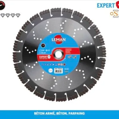 LEMAN – DIA.00740 – Disque Diamant -Béton Armé LES OUTILS DE COUPE: FORETS,MÈCHES, DISQUES leman-disque-diamant-beton