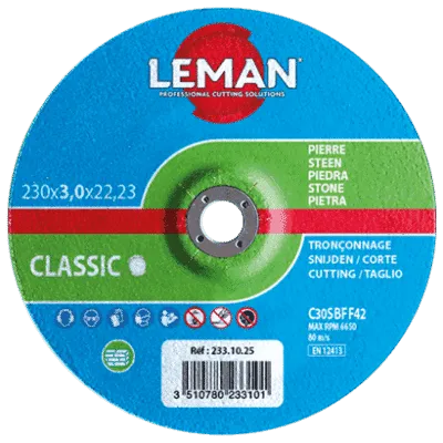 LEMAN -DAT.12310 -Disque à Tronçonner -Matériaux, Pierre L' OUTILLAGE leman-disque-pierre-materiaux
