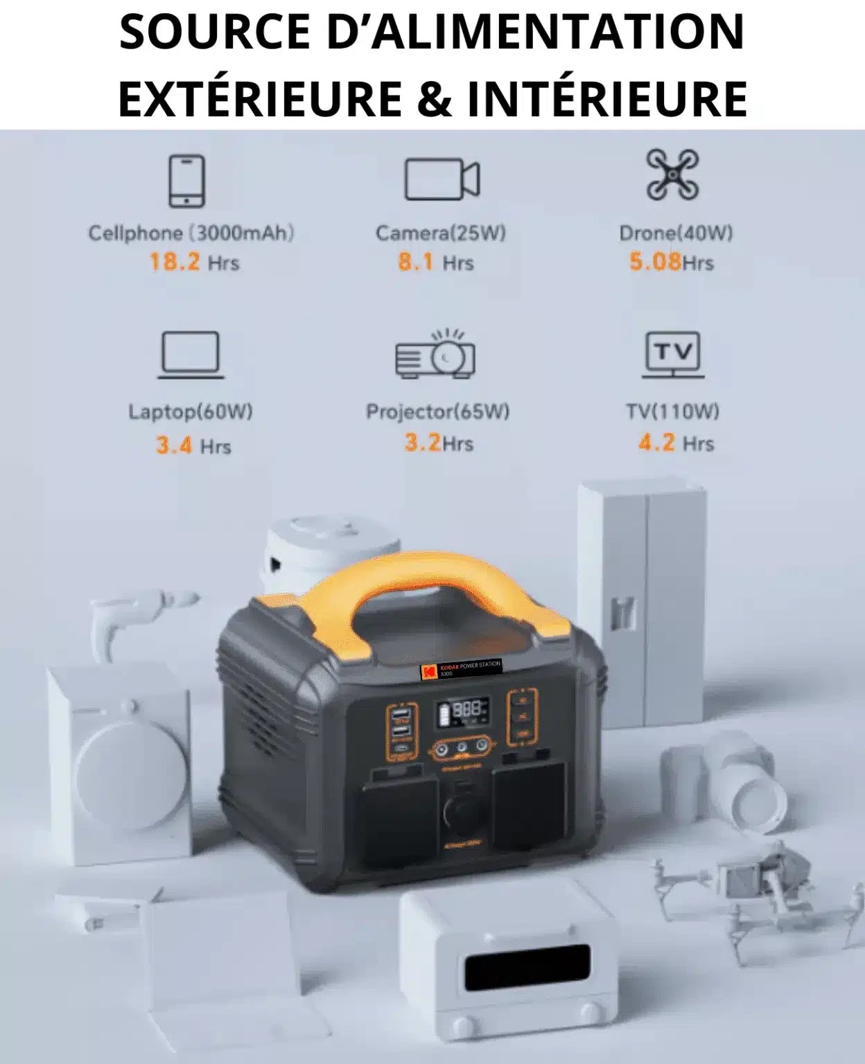 KODAK – S300 -Station Électrique Portable -600W NOS PRODUITS EN VENTE DIRECTE station-electrique-portable 7