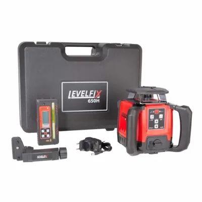 LEVELFIX -650H SET -Laser Rotatif Horizontal + Trépied 1,80m + Mire pack trépied, lasers rotatifs, lasers multifonctions, lasers rouges