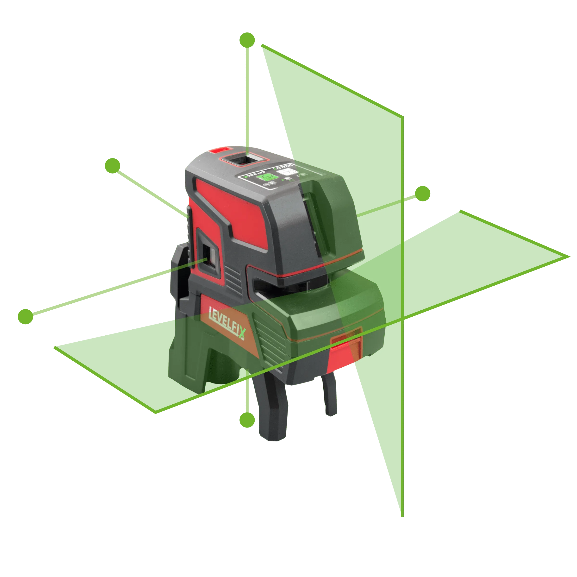 LEVELFIX -CPL206G SET -Laser Lignes Croix + Trépied 1,50m
