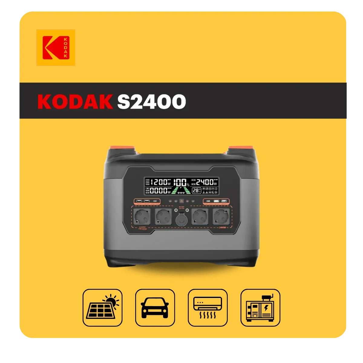 KODAK -S2400m -Station Électrique Portable -4000W