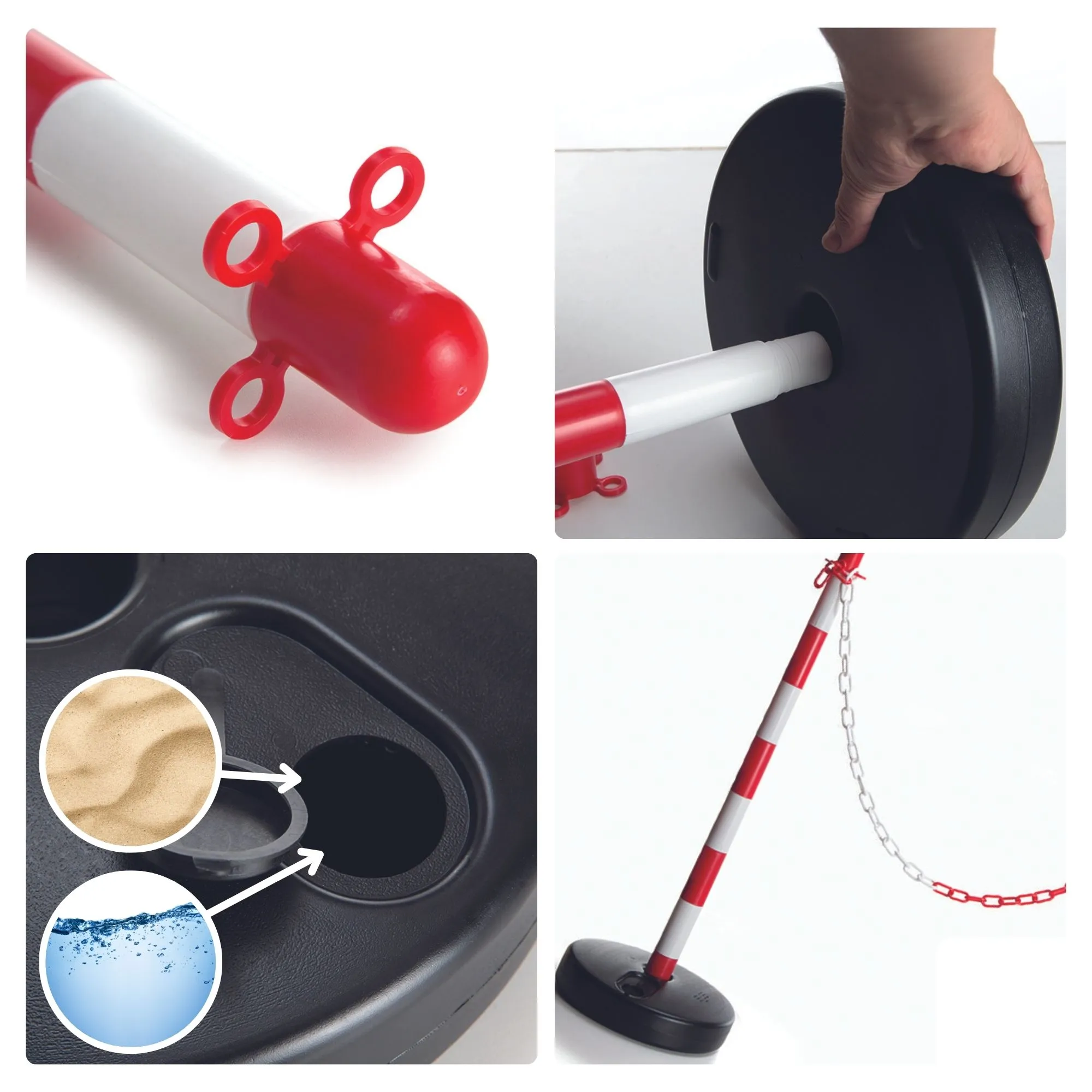 PEREL -SCP90 -Poteaux de Balisage -Pack de 2