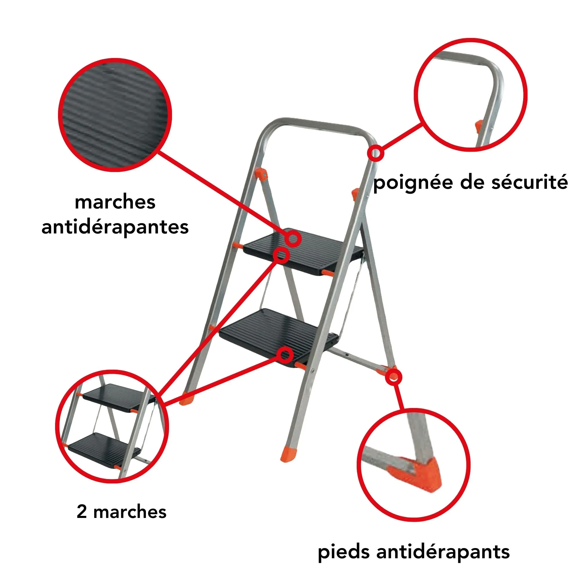 TOOLLAND -STEPIX2 -Marchepied, 2 Marches