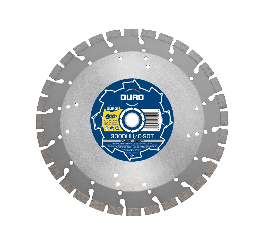 DURO - DUU/C SDT Disque Diamanté 125-400mm Béton Universel