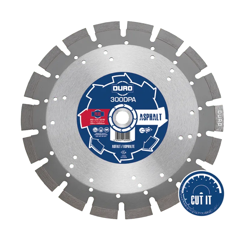 DURO - DPA Disque Diamanté 300-600mm Asphalte. Matériaux