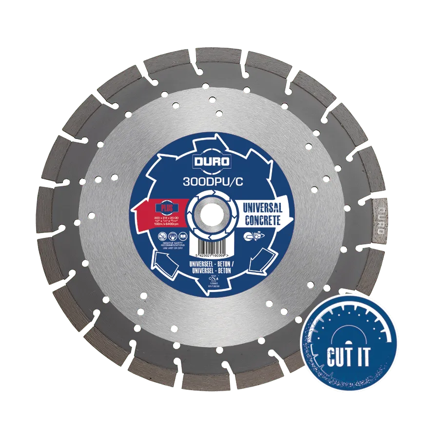 DURO - DPU/C Disque Diamanté 115-650mm Béton Mixte