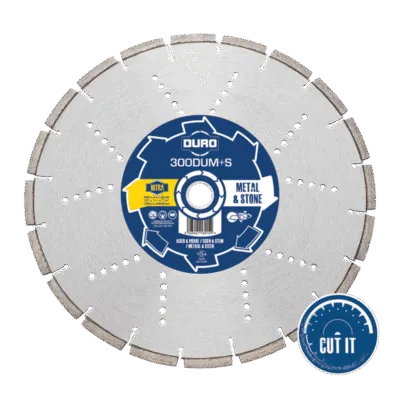 DURO - DUM+S Disque Diamanté 230-400mm Métal. Pierre
