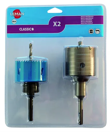 LEMAN -TRE.23864 -Lot de 2 SDS+ -Ø 68 -Spécial Boîtier Électrique