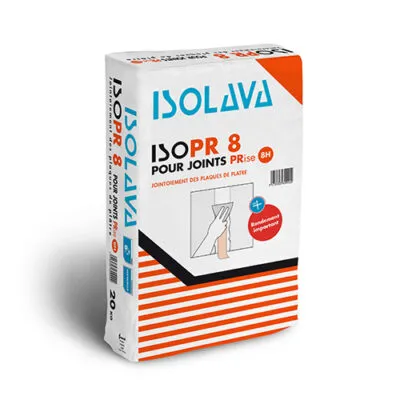 IsoPR8 pour jointoiement des plaques de plâtre, prise 8h