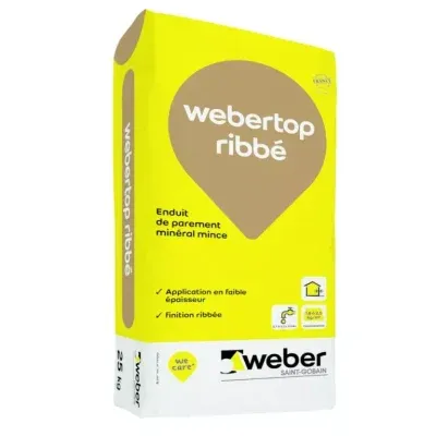 WEBER - WeberTop Ribbé Enduit Parement Minéral Mince