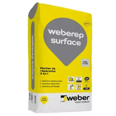 WEBER - WeberRep Surface Mortier Réparation Fibré 3 en 1
