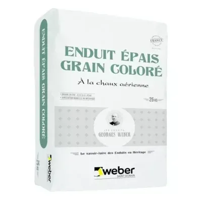 WEBER - Weber Enduit Épais Grain Coloré Enduit à la Chaux