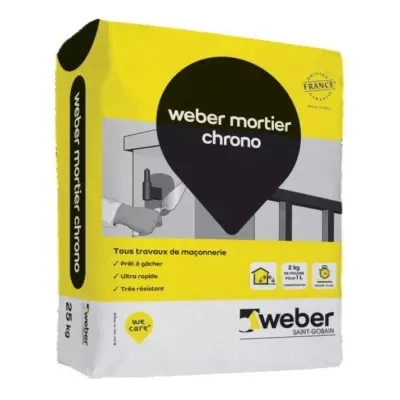 WEBER - Weber Mortier Chrono Mortier Maçonnerie Ultra Rapide