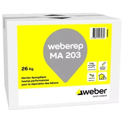 WEBER - WeberRep MA203 Mortier Époxydique Haute Résistance