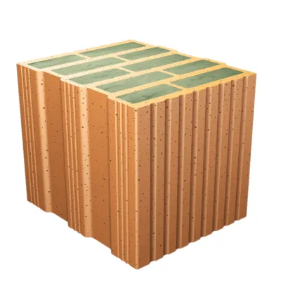 POROTHERM -CLIMAmur® -30 Base -Brique Auto-Isolante -Remplie de Laine de Roche