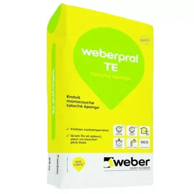 WEBER - WeberPral TE Enduits Imperméabilisation Décoration