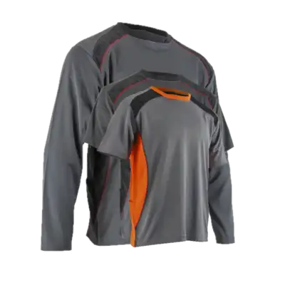 LMA -T-Shirt -Bicolore Respirant -UPF 50+ -Anti UV- Manches Courtes/Longues