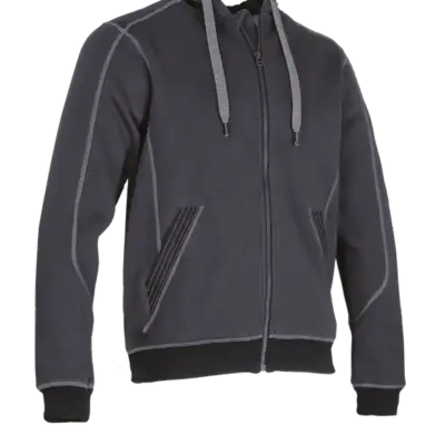 sweat shirt bicolore gris noir de chez lma