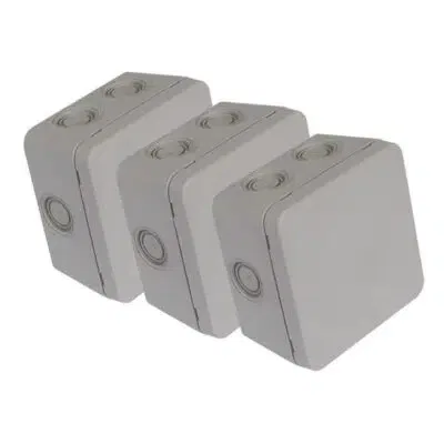 DEBFLEX -Boite Dérivation Étanche IP54 115x115/P60 Gris -Lot de 3