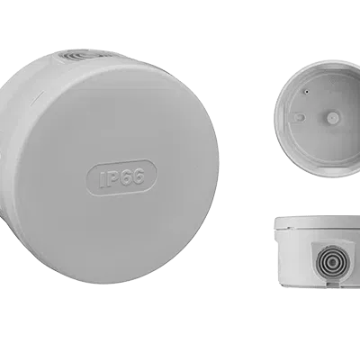 DEBFLEX -Boite Dérivation Étanche IP54 -Ø70/P40 Gris -Lot de 3