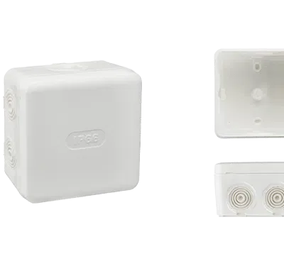 DEBFLEX -Boite Dérivation Étanche IP66 85x85/P50 Gris/Blanc