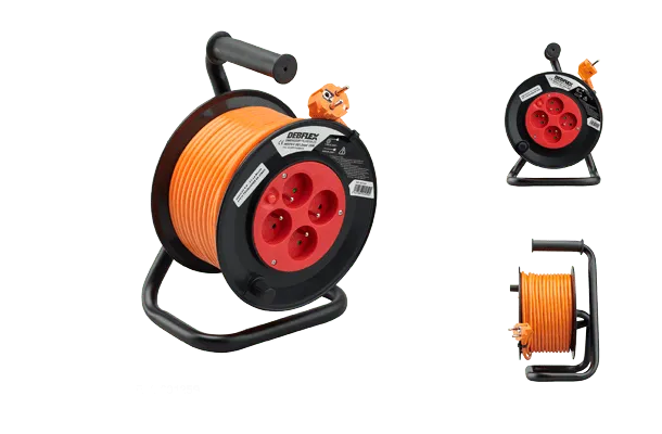 DEBFLEX -Enrouleur Bricolage 3G1.5 4P -Disjoncteur Thermique