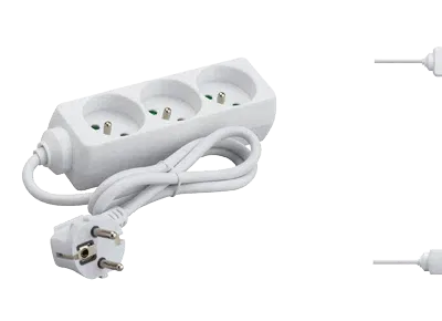 DEBFLEX -Bloc Prises 2 Pôles+Terre 16A  -Sans Interrupteur