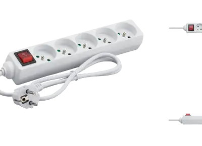 DEBFLEX -Bloc Prises 2 Pôles+Terre 16A  -Avec Interrupteur