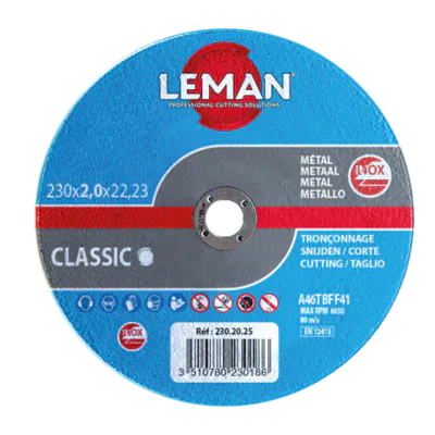 LEMAN -DAT.00125 -Disque à Tronçonner -Inox