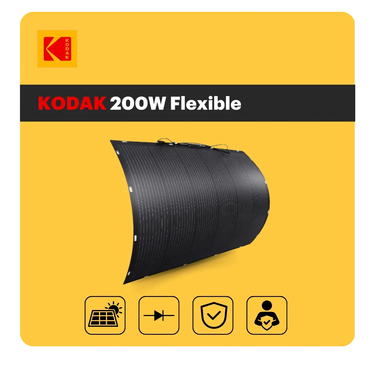 KODAK - Panneau Solaire Flexible -200W