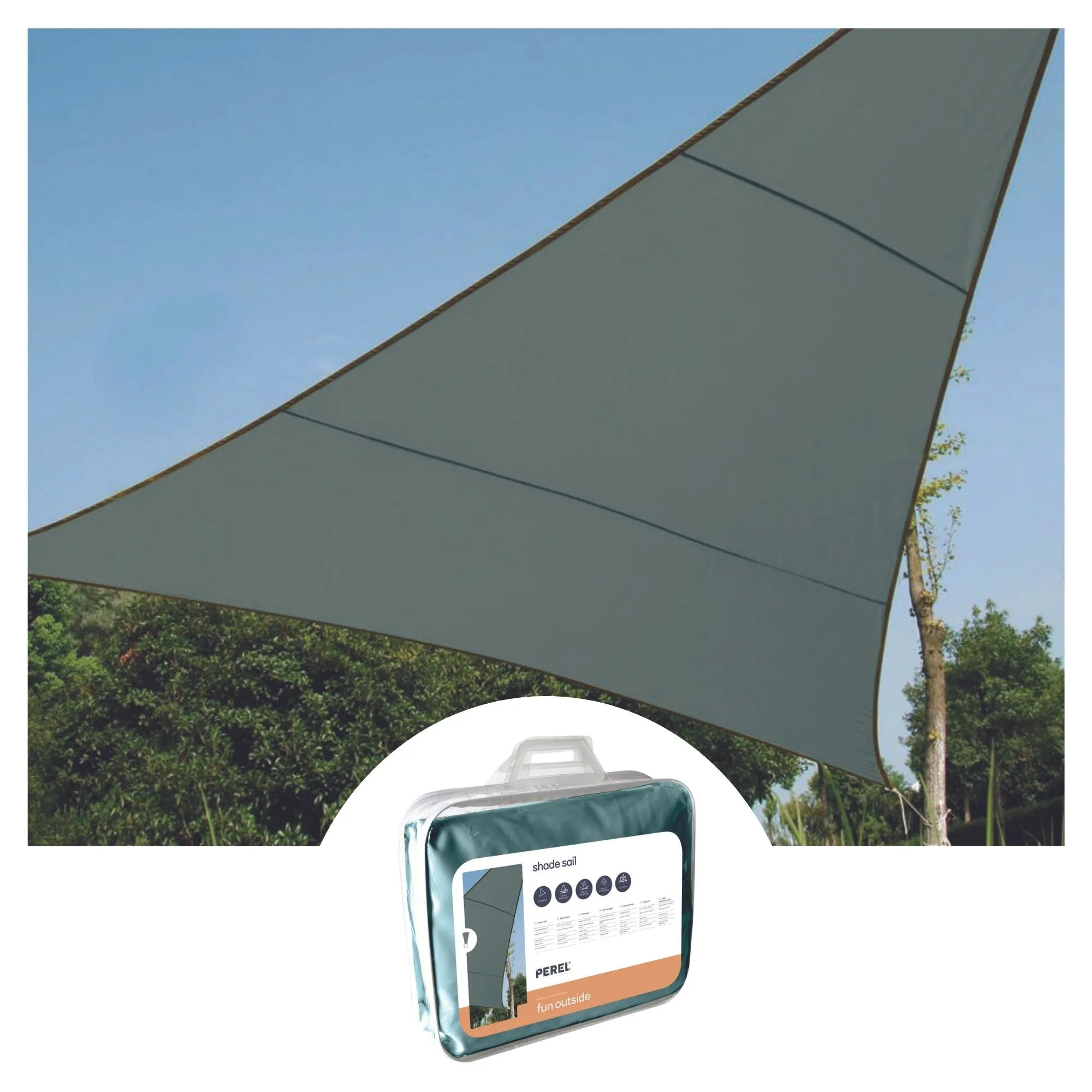 PEREL -GSS3500GG -Voile d’Ombrage -5mx5mx5m