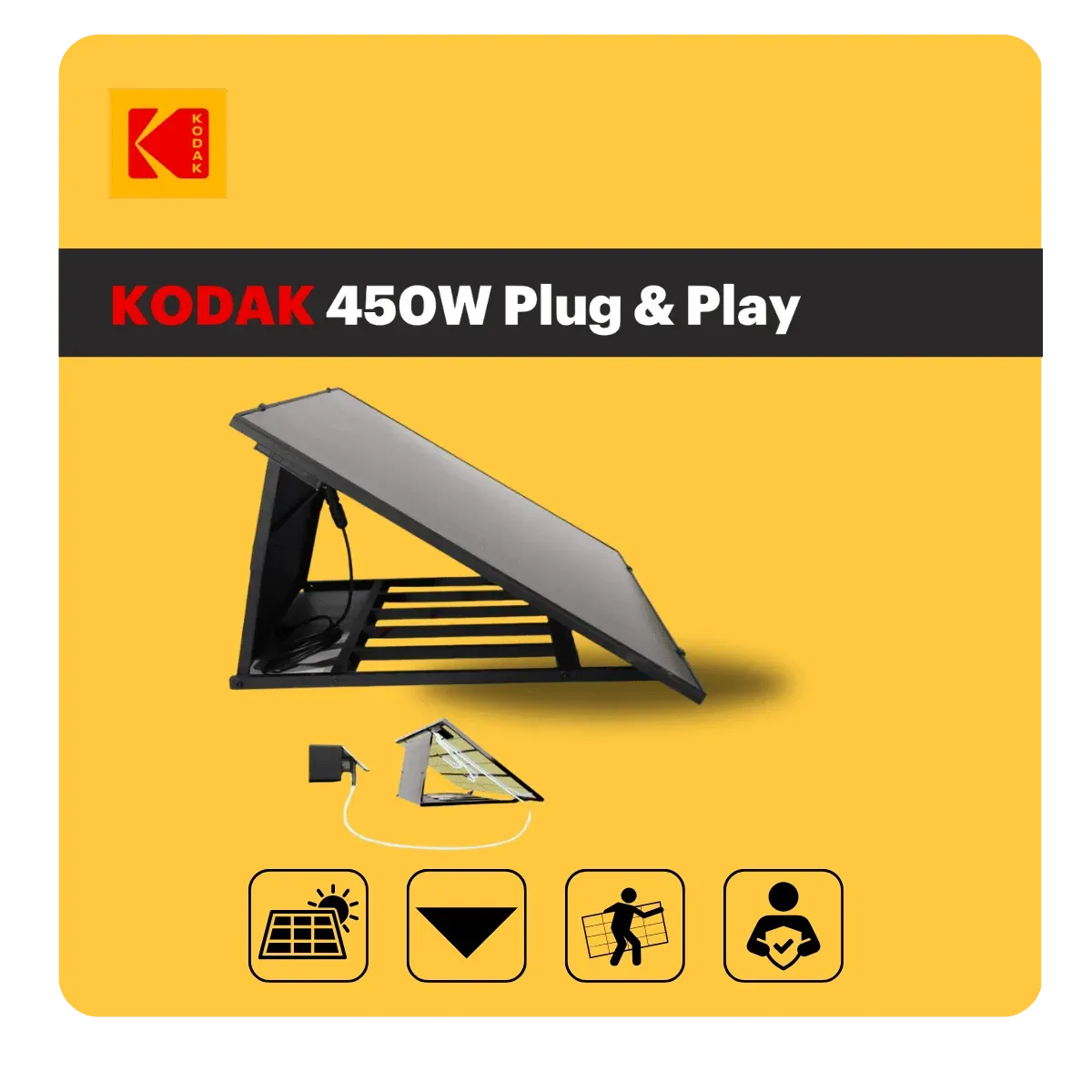 KODAK - Station Solaire -450W Plug & Play