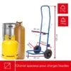 TOOLLAND -QT118 -Chariot pour Bouteilles de Gaz