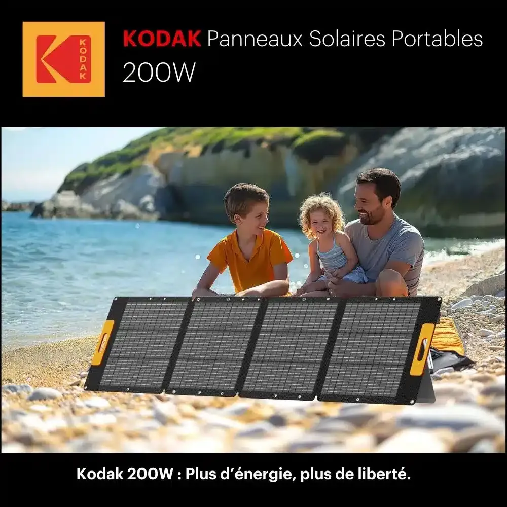 KODAK - Panneau Solaire Portable -200W