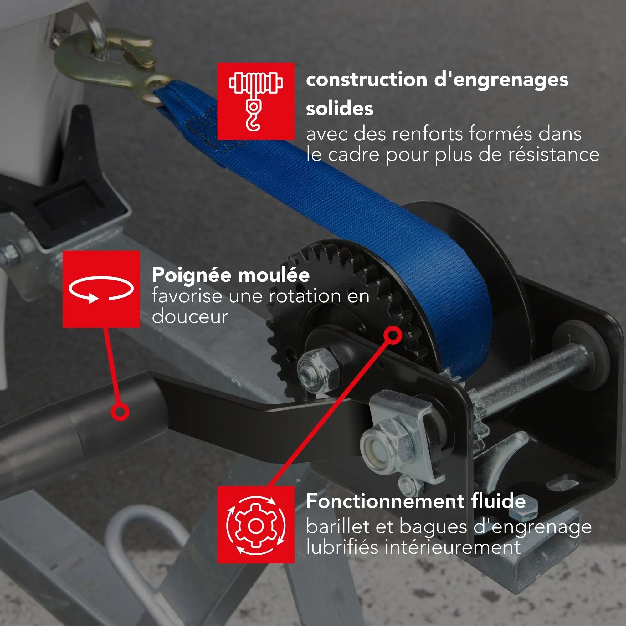 TOOLLAND -WHW250 -Treuil Manuel